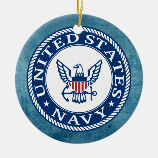 Amerikaanse marine | Alternatief Navy Emblem Keramisch Ornament (Voorkant)