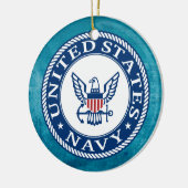 Amerikaanse marine | Alternatief Navy Emblem Keramisch Ornament (Links)
