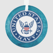 Amerikaanse marine | Alternatief Navy Emblem Ornament (achterkant)