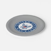 Amerikaanse marine | Alternatief Navy Emblem Papieren Bordje (Gekanteld)