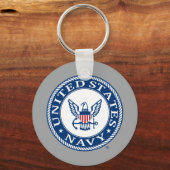 Amerikaanse marine | Alternatief Navy Emblem Sleutelhanger (Achterkant)