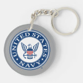 Amerikaanse marine | Alternatief Navy Emblem Sleutelhanger (Achterkant)