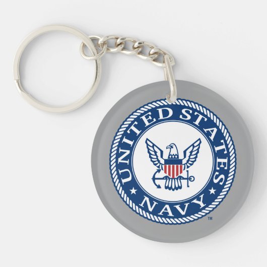 Amerikaanse marine | Alternatief Navy Emblem Sleutelhanger (Voorkant)