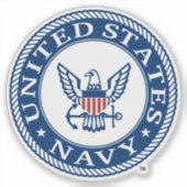 Amerikaanse marine | Alternatief Navy Emblem Sticker (Voorkant)