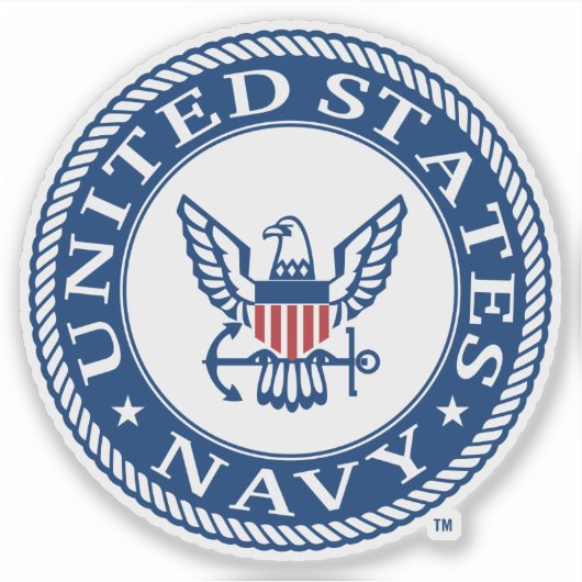 Amerikaanse marine | Alternatief Navy Emblem Sticker (Voorkant)