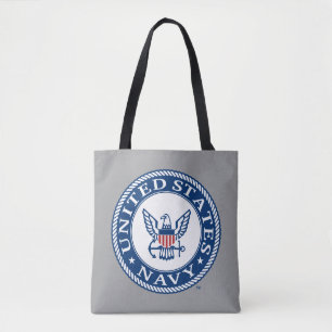 Amerikaanse marine Alternatief Navy Emblem Tote Bag