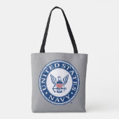 Amerikaanse marine | Alternatief Navy Emblem Tote Bag (Achterkant)