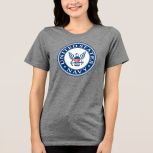 Amerikaanse marine Alternatief Navy Emblem Tri-Blend Shirt