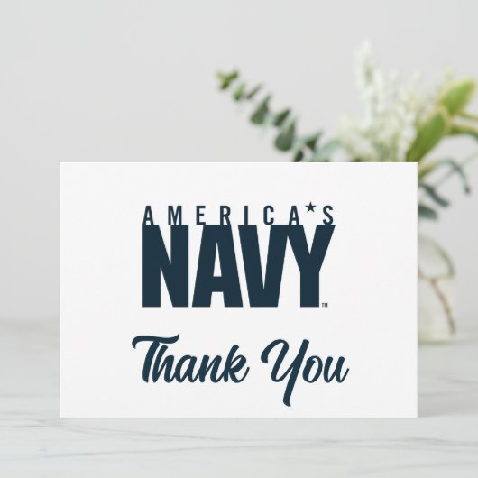 Amerikaanse marine | Amerikaanse marine Bedankkaart (Staand voorkant)