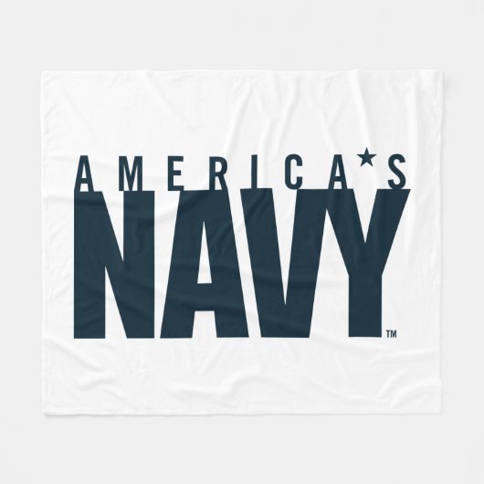 Amerikaanse marine | Amerikaanse marine Fleece Deken (Voorkant (Horizontaal))