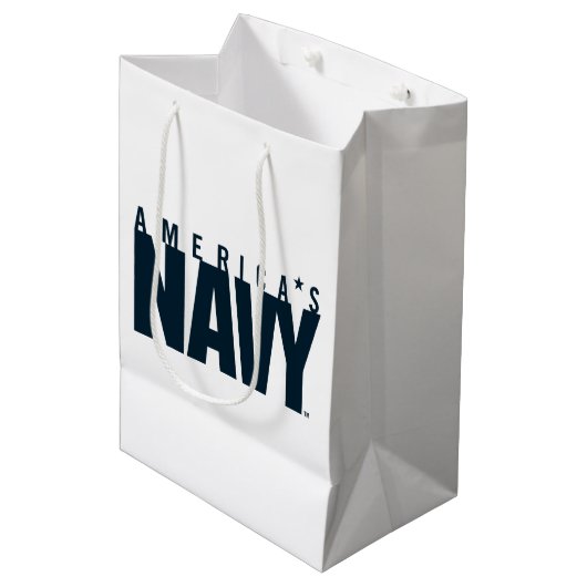 Amerikaanse marine | Amerikaanse marine Medium Cadeauzakje (Voorkant Gekanteld)