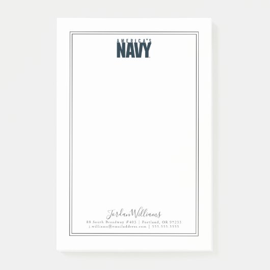 Amerikaanse marine | Amerikaanse marine Post-it® Notes (Voorkant)