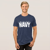 Amerikaanse marine | Amerikaanse marine Tri-Blend Shirt (Voorkant volledig)