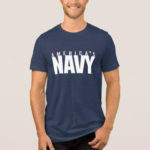 Amerikaanse marine   Amerikaanse marine Tri-Blend Shirt
