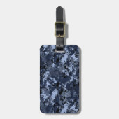 Amerikaanse marine camouflage gepersonaliseerd bagagelabel (Voorkant verticaal)