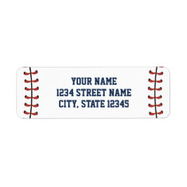 Amerikaanse marine en Rode Baseball Birthday/Baby  Etiket