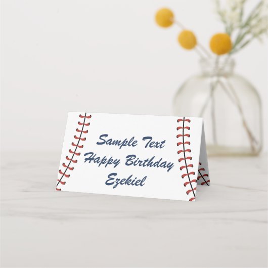 Amerikaanse marine en Rode Baseball Birthday Plaatskaartje (Achterkant)