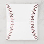  Amerikaanse marine en Rode Baseball Birthday Plaatskaartje (Binnenkant ongevouwen)