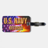 Amerikaanse marine in ruste Bagagelabel (Achterkant horizontaal)