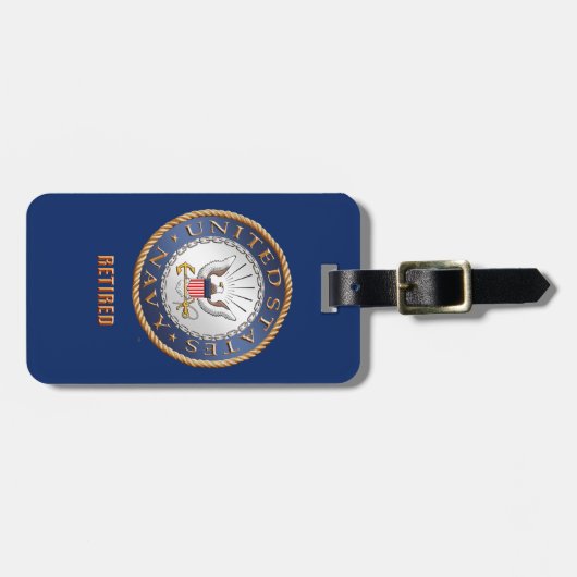 Amerikaanse marine in ruste Bagagelabel (Voorkant horizontaal)