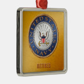 Amerikaanse marine in ruste keramische versiering metalen ornament (Rechts)