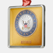 Amerikaanse marine in ruste keramische versiering metalen ornament (Links)