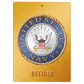 Amerikaanse marine in ruste klembord (Achterkant)