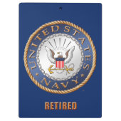 Amerikaanse marine in ruste klembord (Achterkant)