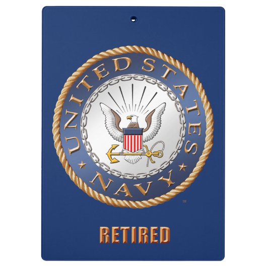 Amerikaanse marine in ruste klembord (Achterkant)