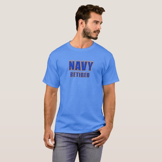 Amerikaanse marine in ruste Mannen Basic Dark T-Sh T-shirt (Voorkant volledig)