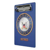 Amerikaanse marine in ruste Mini Clipboard Mini Klembord (Angled2)