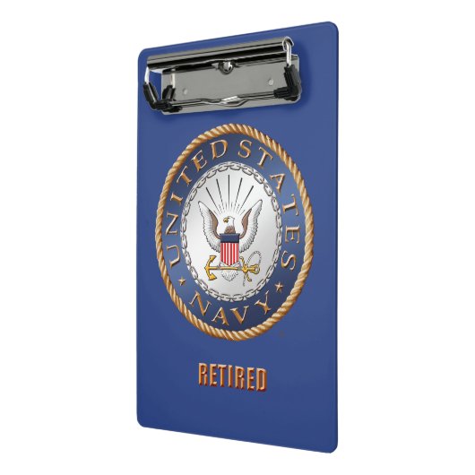 Amerikaanse marine in ruste Mini Clipboard Mini Klembord (Angled2)