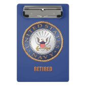 Amerikaanse marine in ruste Mini Clipboard Mini Klembord (Voorkant)