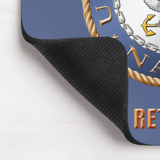 Amerikaanse marine in ruste Mousepad Muismat (Hoek)