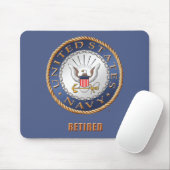Amerikaanse marine in ruste Mousepad Muismat (Met muis)