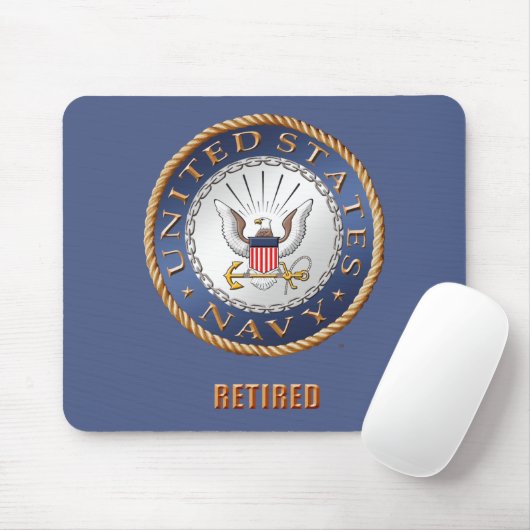 Amerikaanse marine in ruste Mousepad Muismat (Met muis)