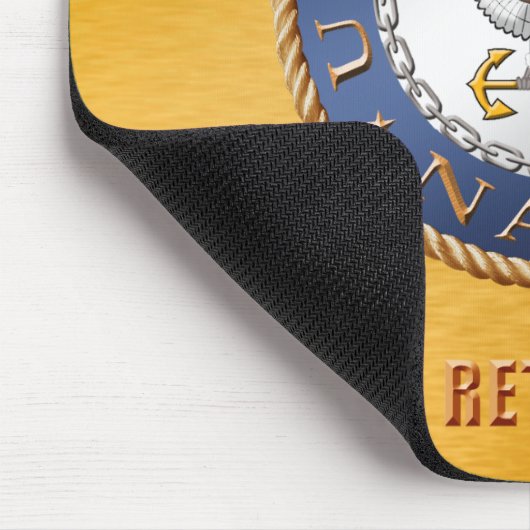 Amerikaanse marine in ruste Mousepad Muismat (Hoek)