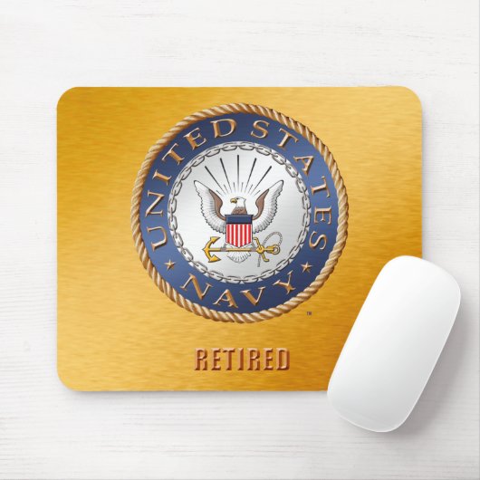 Amerikaanse marine in ruste Mousepad Muismat (Met muis)
