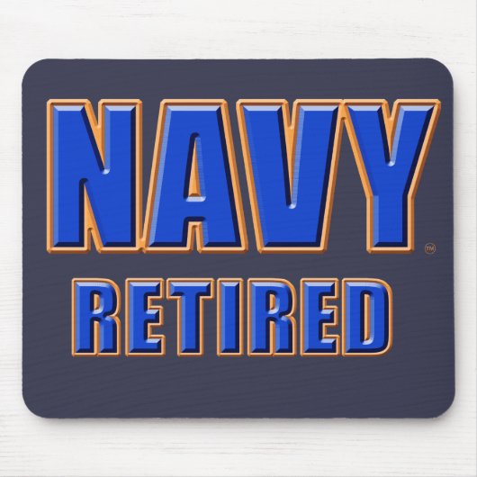 Amerikaanse marine in ruste Mousepad Muismat (Voorkant)