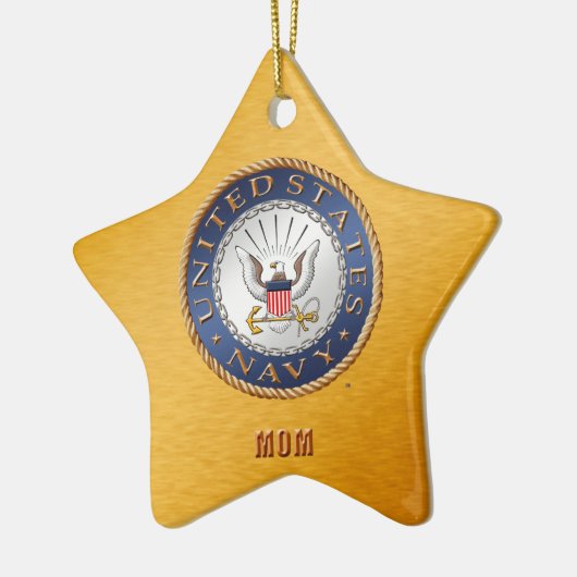 Amerikaanse marine mam Ceramic Ornament (Links)