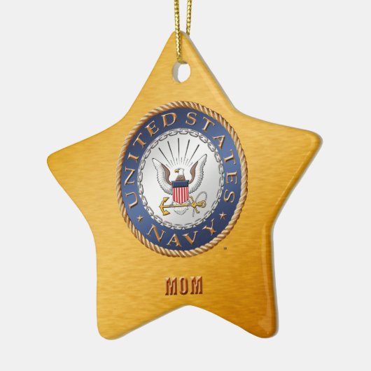 Amerikaanse marine mam Ceramic Ornament (Links)