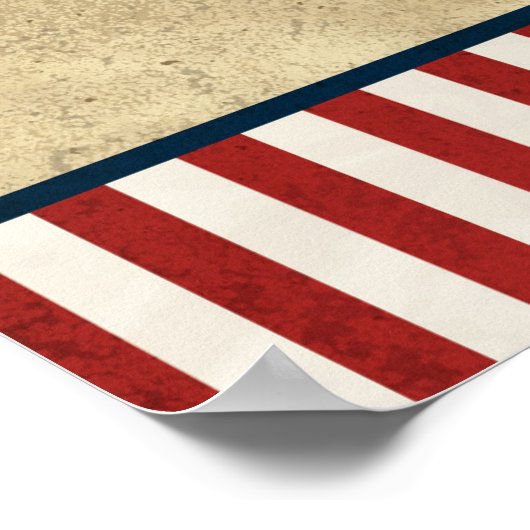 Amerikaanse marine | Marine Embleem | Afscheidsfee Poster (Hoek)