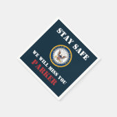 Amerikaanse marine | Marine Embleem | Afscheidsfee Servet (Hoek)