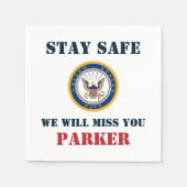 Amerikaanse marine | Marine Embleem | Afscheidsfee Servet (Voorkant)