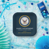 Amerikaanse marine | Marine Embleem | Gefeliciteer Papieren Bordje (Feest)