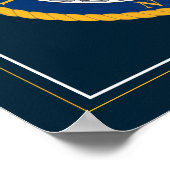 Amerikaanse marine | Marine Embleem | Gefeliciteer Poster (Hoek)