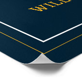 Amerikaanse marine | Marine Embleem | Gefeliciteer Poster (Hoek)