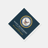 Amerikaanse marine | Marine Embleem | Gefeliciteer Servet (Hoek)