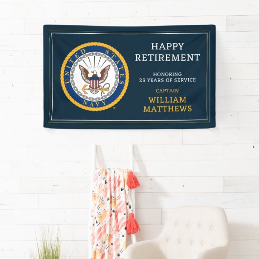 Amerikaanse marine | Marine Embleem | Gefeliciteer Spandoek (Insitu)