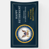 Amerikaanse marine | Marine Embleem | Gefeliciteer Spandoek (Verticaal)